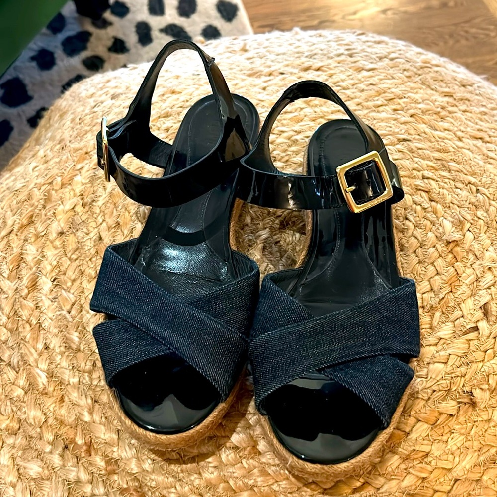Fendi Vintage Sandals Denim Sz 39